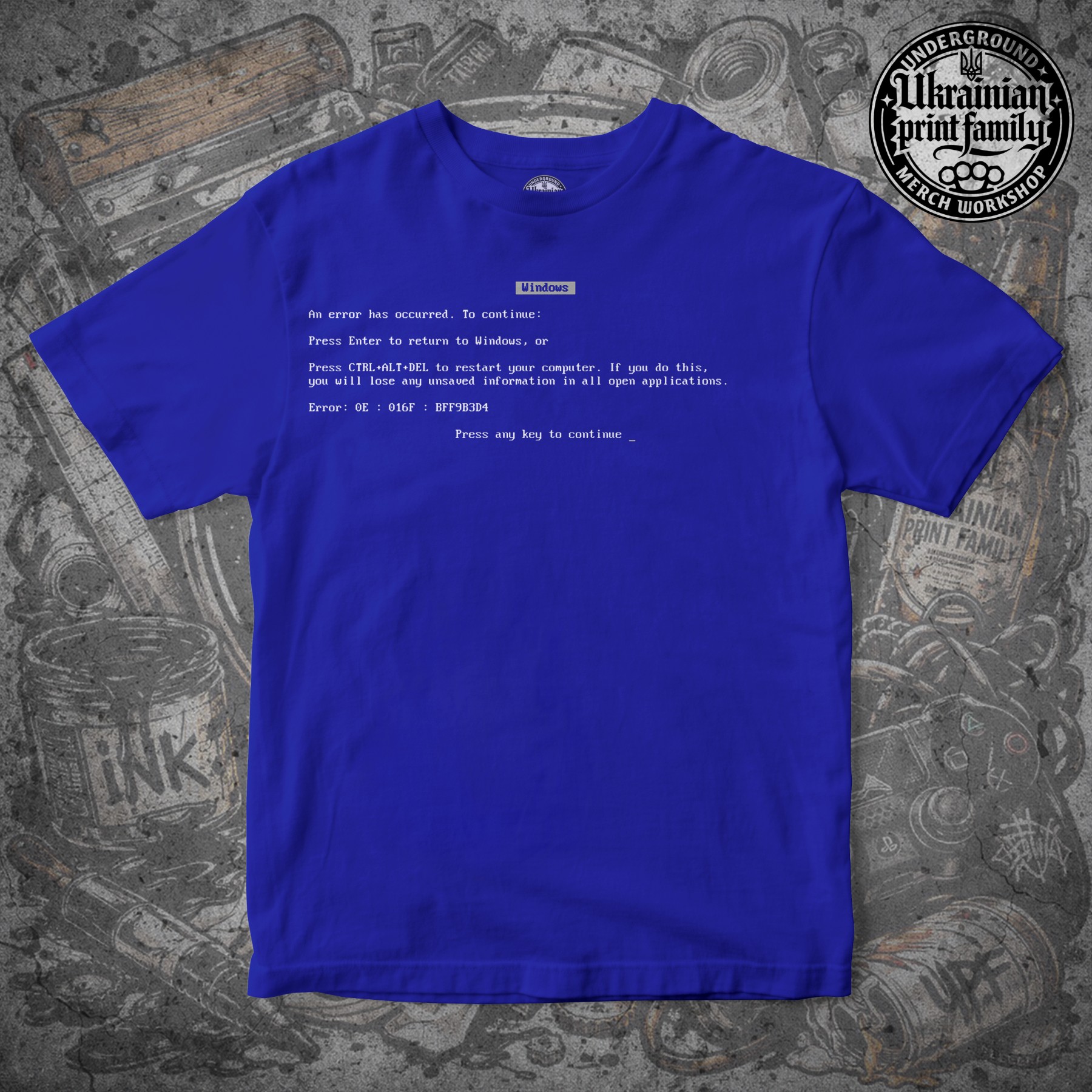 Футболка BSOD Blue Screen Of Death