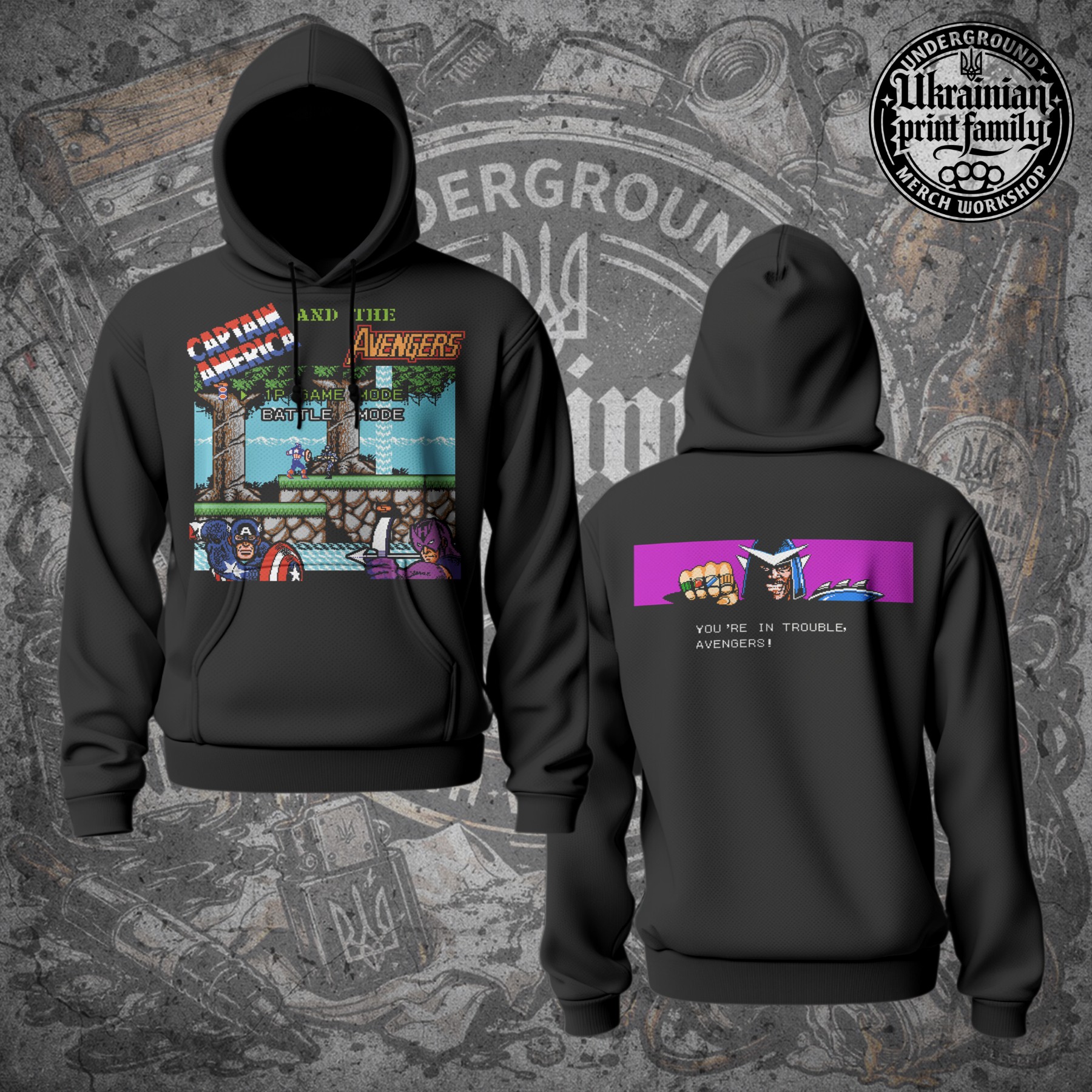 Худі CAPTAIN AMERICA AND THE AVENGERS