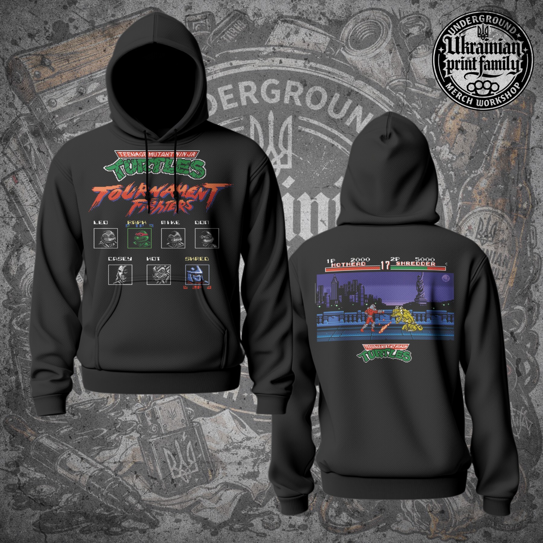 Худі TURTLES: TOURNAMENT FIGHTERS